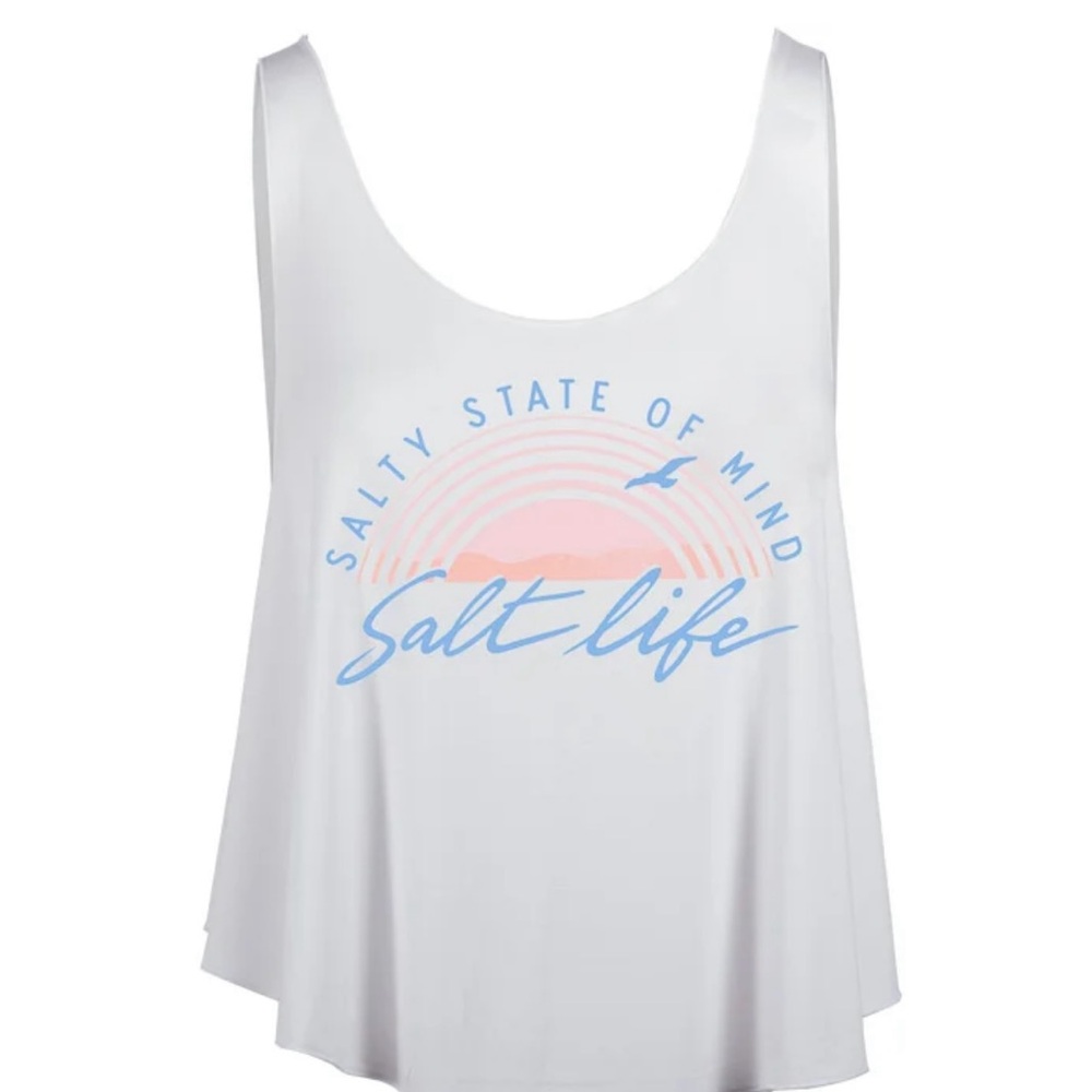 Salt life coastin white top